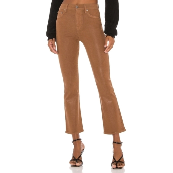 Pistola Lennon High Rise Cropped Boot in coated whiskey - Picture 1 of 10
